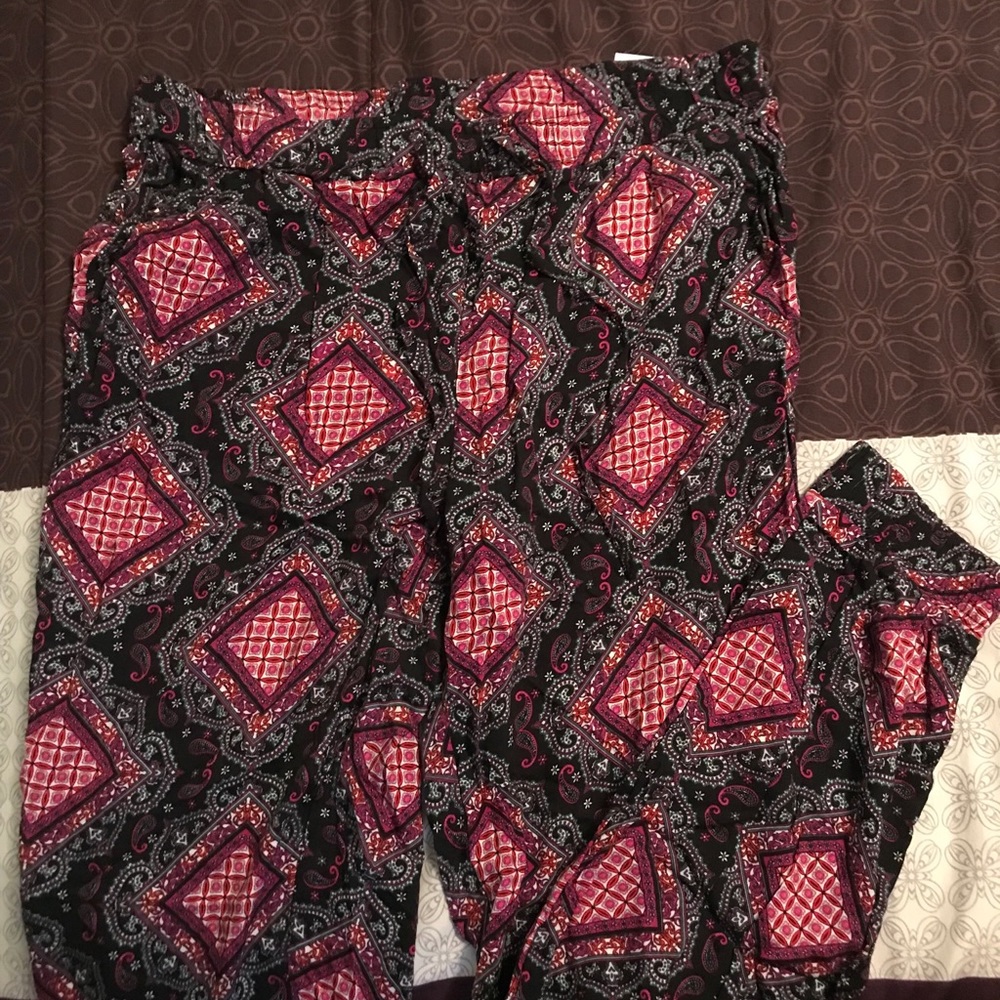 Printed relax fit Ankle pants